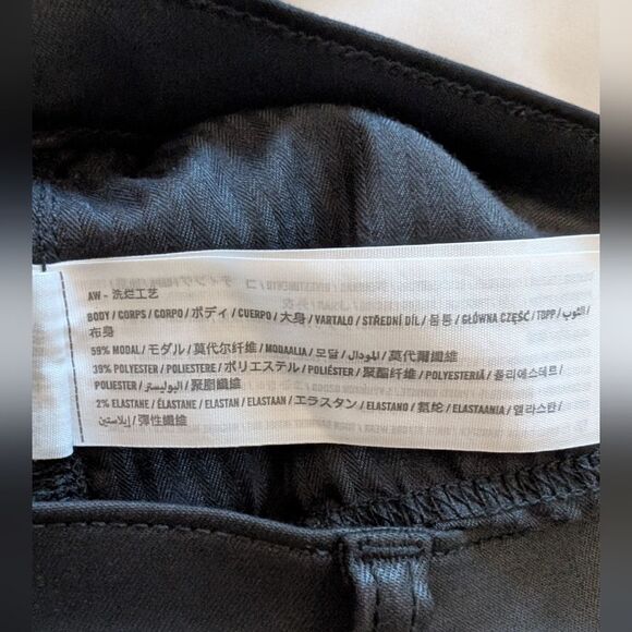 Abercrombie & Fitch Black Coated Ankle Straight Ultra High Rise Jeans Size 30 - Picture 8 of 10